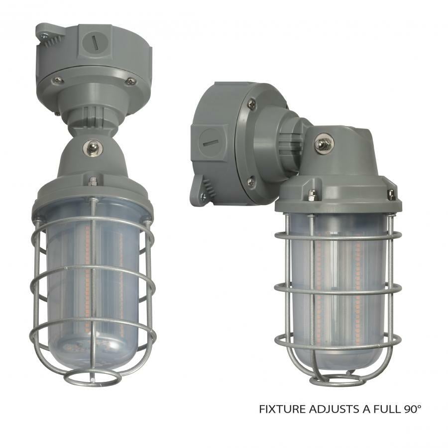 65-171 Nuvo Signature Adjustable Utility Style Vapor Tight Fixture, (1) Lamp, 100 to 277 V, Gray Housing