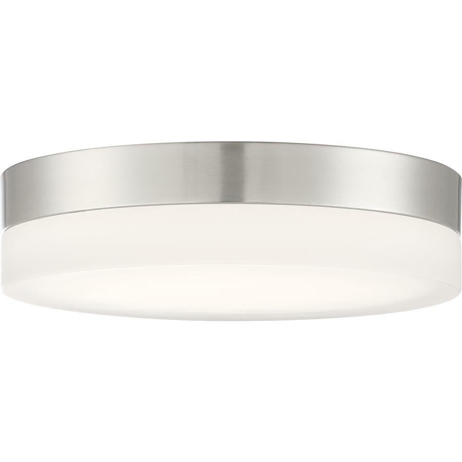 62-459 Nuvo Pi Contemporary Dimmable Modern Round Transitional Flush Mount Fixture, 120 V, Brushed Nickel Housing