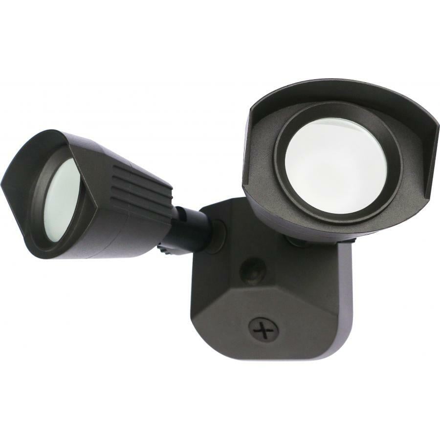 65-212 Nuvo 2-Head Non-Dimmable Security Light, (2) Lamp, 100 to 277 V, Bronze Housing