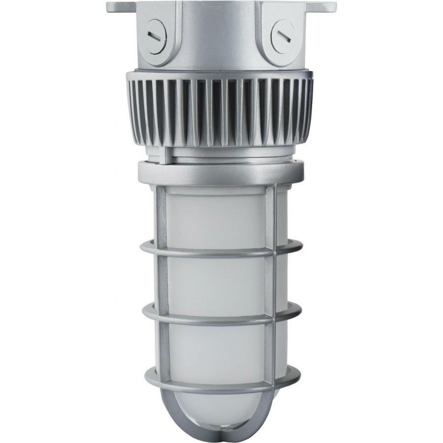 65-226 Nuvo Non-Dimmable Vapor Proof Light Fixture, (1) Lamp, 100 to 277 V, Silver Housing