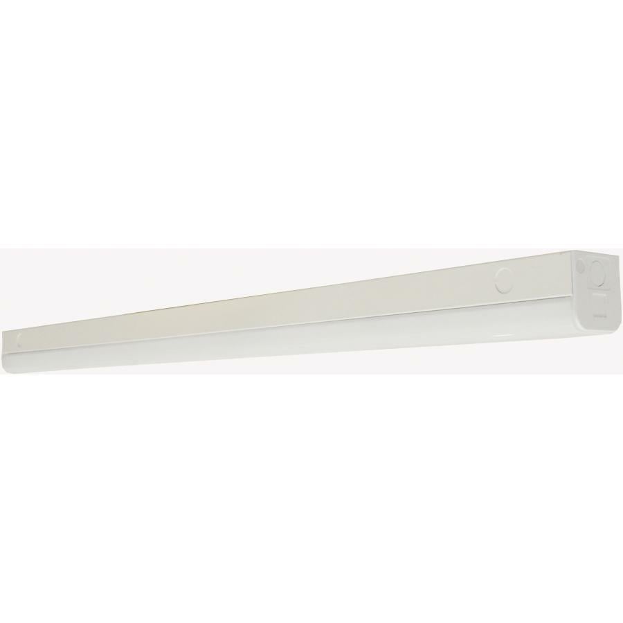 65-1122 Nuvo Dimmable Rectangular Slim Strip Light With Knockout, (1) LED Lamp, 120 to 277 V AC, White Housing