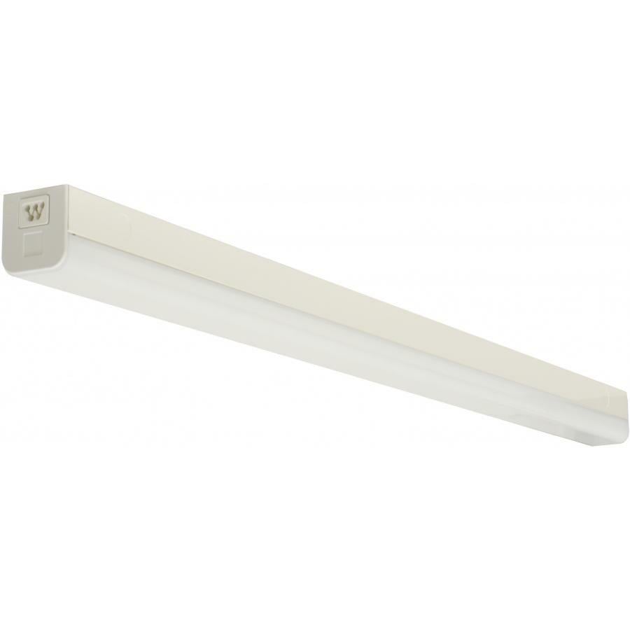 65-1125 Nuvo Connectable Dimmable Rectangular Slim Strip Light, (1) LED Lamp, 120 to 277 V AC, White Housing