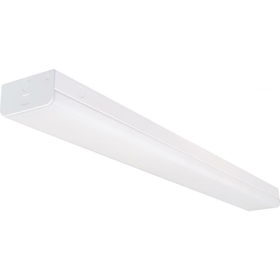 65-1133 Nuvo Dimmable Rectangular Wide Strip Light With Knockout, (1) LED Lamp, 120 to 277 V AC, White Housing