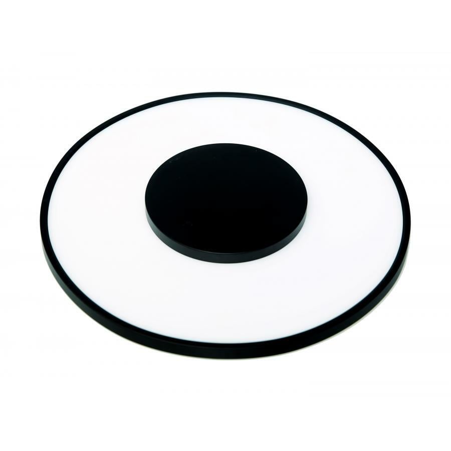 62-1516 Nuvo Blink Luxe Dimmable Round Flush Mount Light Fixture, 120 to 277 V, Black Housing