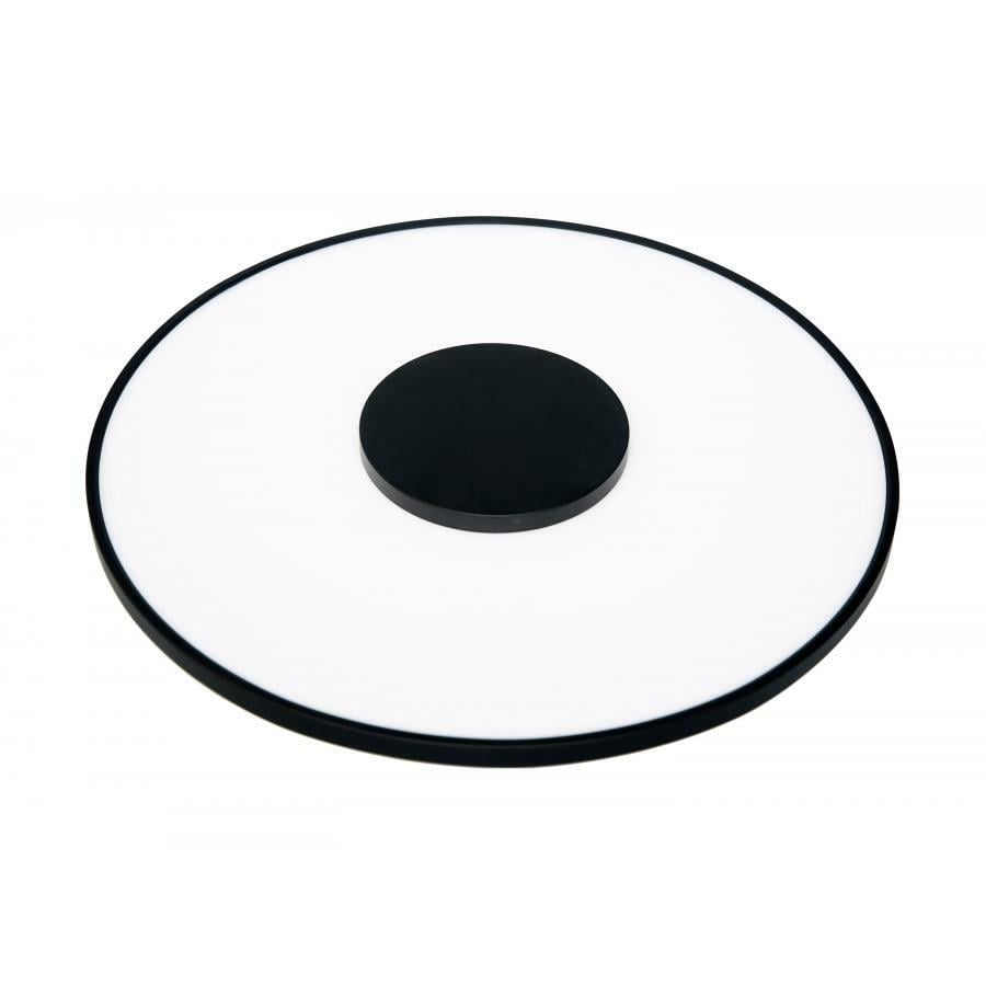 62-1524 Nuvo Blink Luxe Dimmable Round Flush Mount Light Fixture, 120 to 277 V, Black Housing