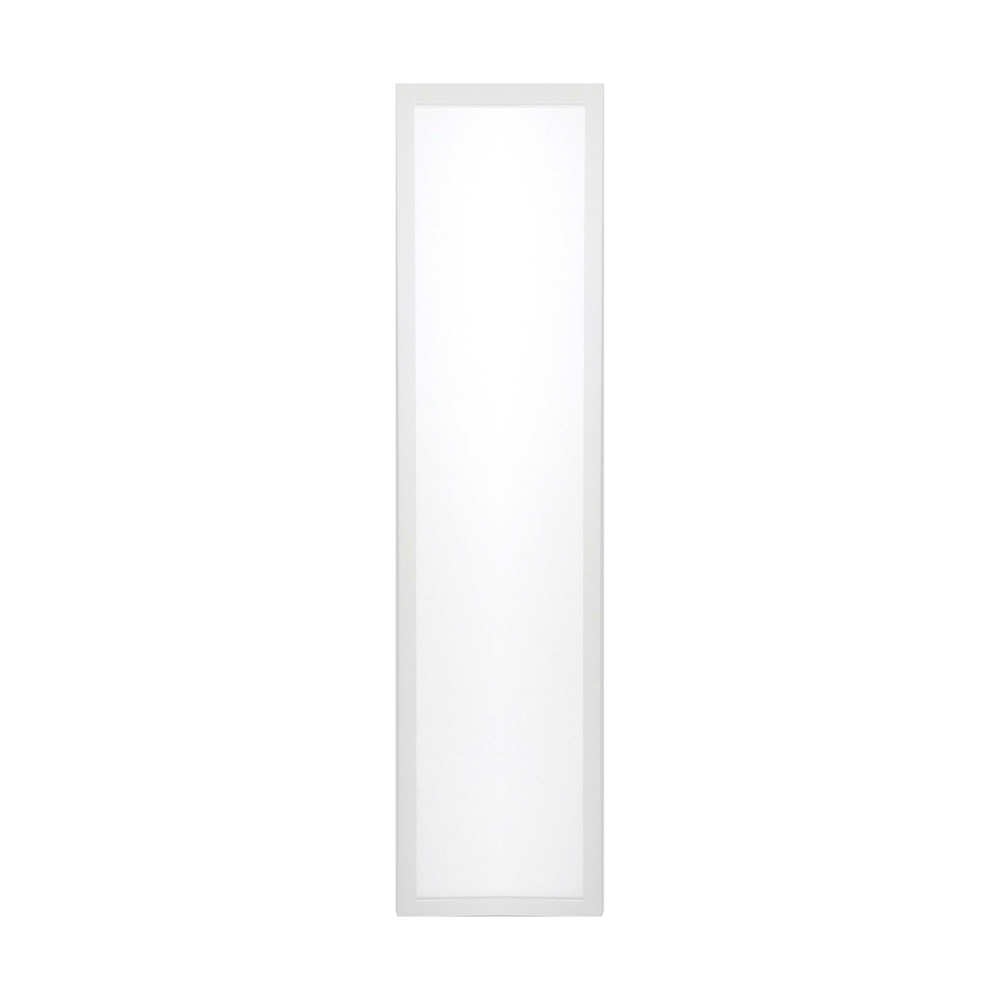 65-587 Nuvo Rectangular Emergency Flat Panel With Backup, LED Lamp, 100 to 347 V AC, Aluminum-Steel