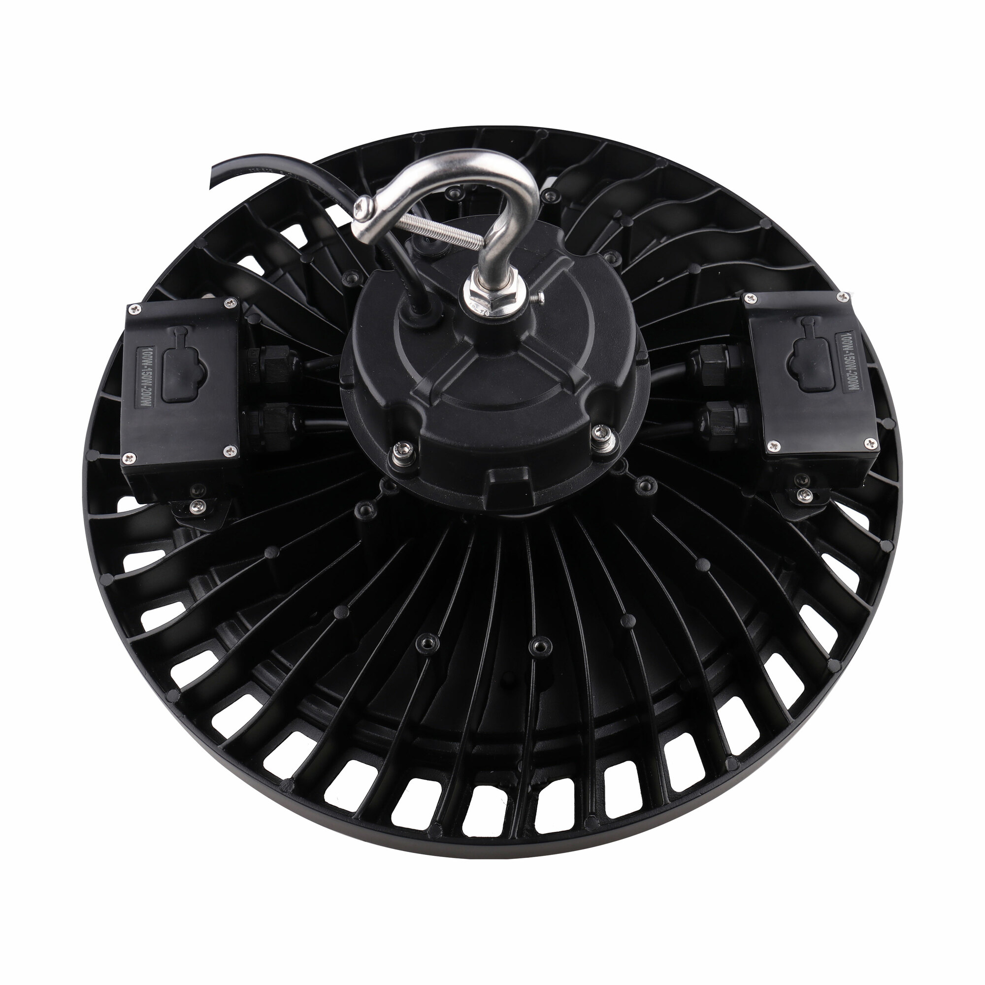 LED UFO High Bay - CCT Watt Sel 80W/100W/120W 3K/4K/5K 50K Hr Black