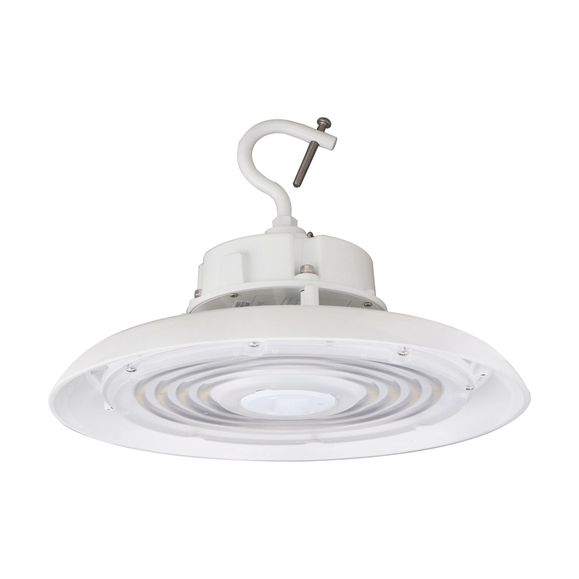 100W UFO LED High Bay - 14400L - 5000K - 120-277V - 0-10V Dim - White