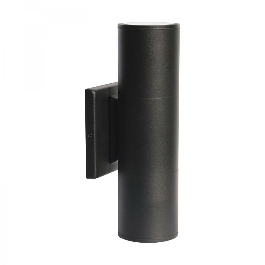62-1144R1 Nuvo Large Non-Dimmable Utility Wall Sconce, (2) Lamp, 20 W Fixture, 120 to 277 V AC, Black Housing