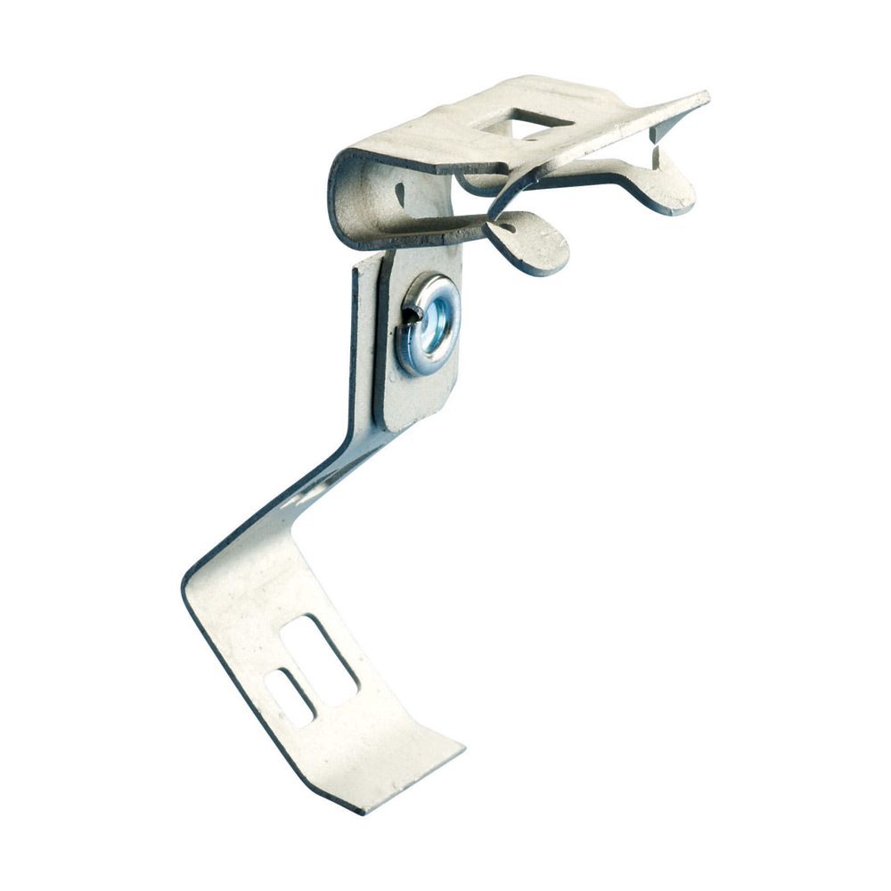 70824 Rod/Wire to Flange Clip, 1/8 to 1/4 in THK Flange, 200 lb Load, Spring Steel, Caddy Armor