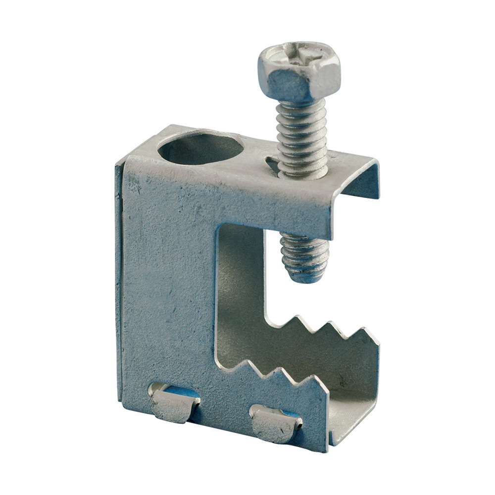 BC Universal Beam Clamp, 1/4 in Rod, 1/2 in THK Flange, 100 lb Static Load, Steel, Caddy Armor