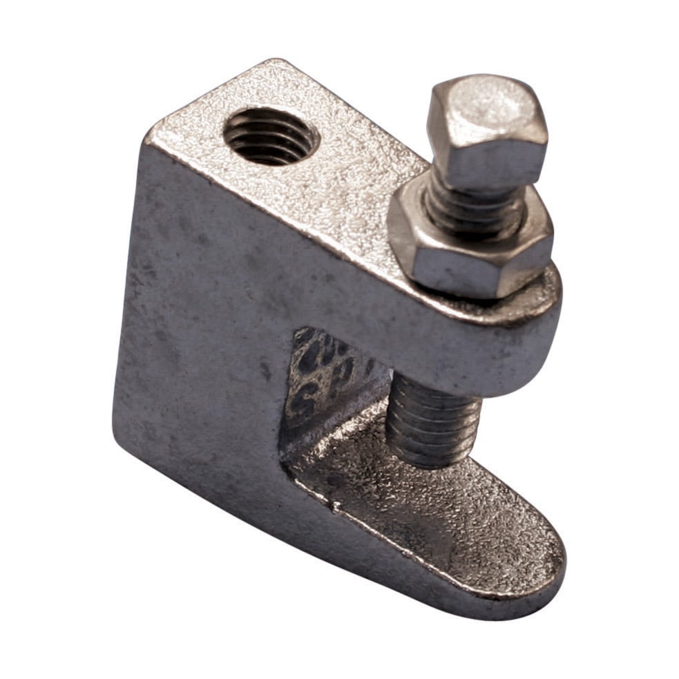 3000075EG Universal Beam Clamp, 3/4 in Rod, 13/16 in THK Flange, 760/950 lb Static Load, Steel, Electro-Galvanized