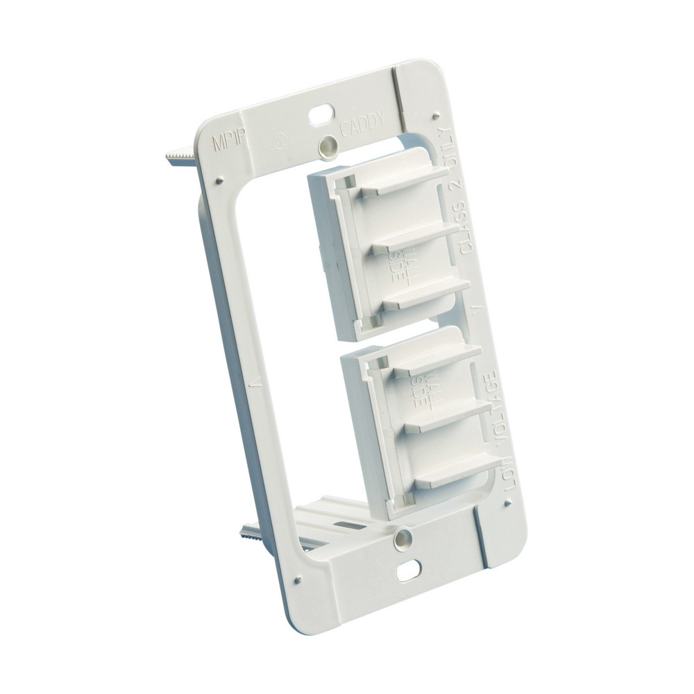 MP1P MP Series Mounting Plate, For Use With Low Voltage Class 2 Outlet, Fastened Mount, ABS