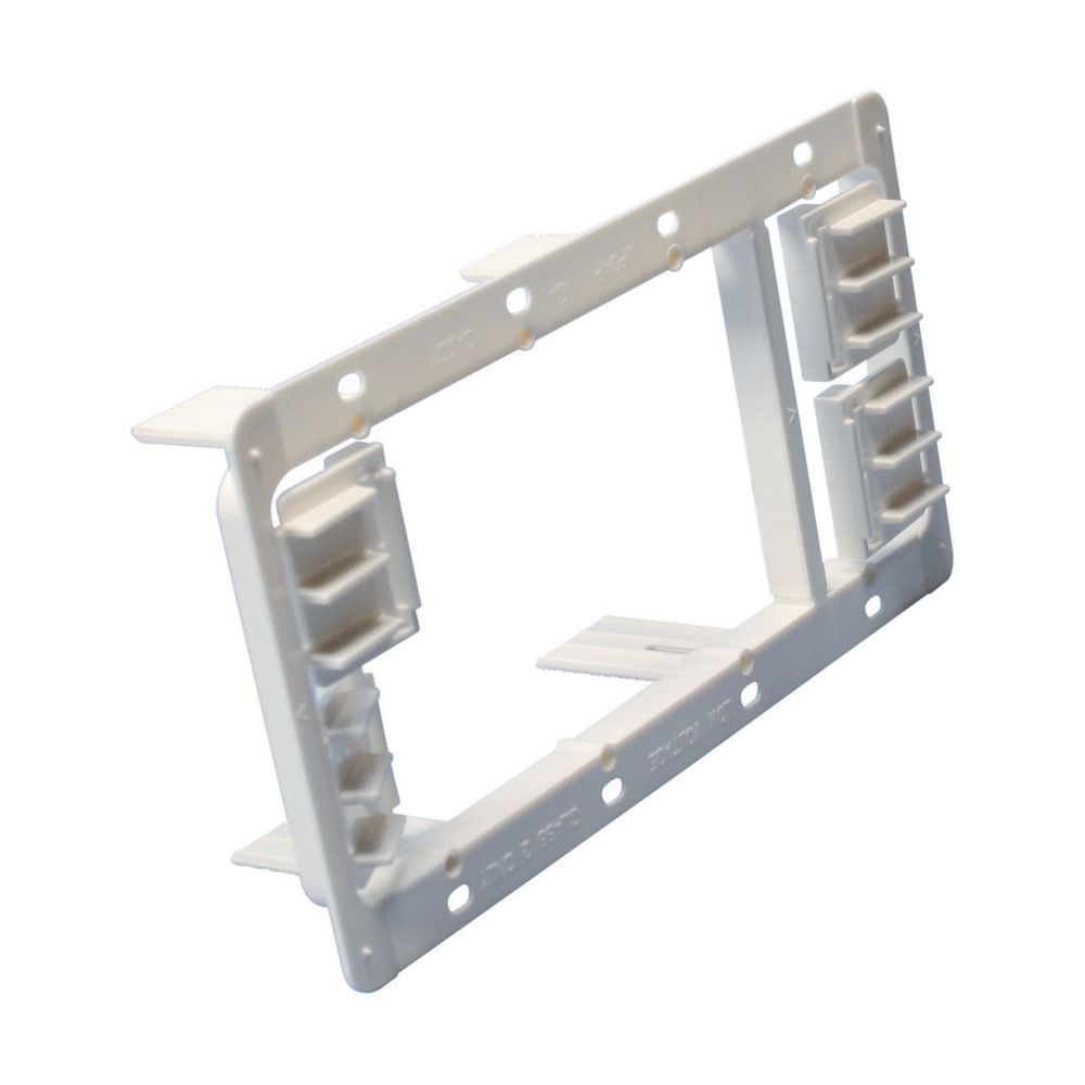 MP34P Mounting Plate, For Use With Low Voltage Class 2 Outlet, Fastened Mount, Acrylonitrile Butadiene Styrene