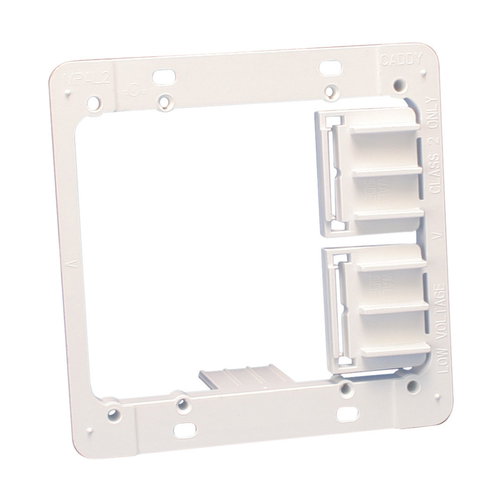 MPAL2 Mounting Plate, For Use With Low Voltage Class 2 Outlet, Fastened Mount, Acrylonitrile Butadiene Styrene