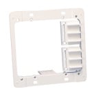 Plastic Low Voltage Mounting Plate, 2 Gang