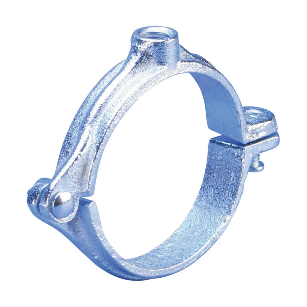 4550075PL Split Ring Hanger, 3/4 in Pipe/Tube, 3/8 in Rod, 180 lb Load, Malleable Cast Iron, Plain, Import