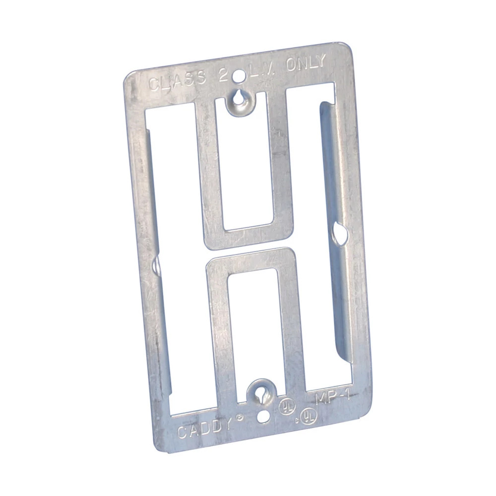 MP1 Mounting Plate, For Use With Low Voltage Class 2 Outlet, Steel