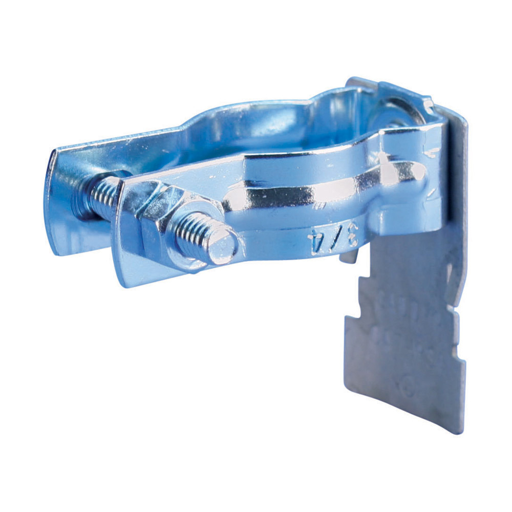 CATHPCD0B CAT HP J-Hook Clip to Pedestal Clamp, 15 lb Static Load, For Use With High Performance Cable Support System, Spring Steel/Steel