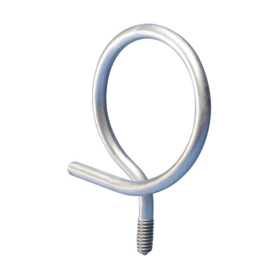 2BRT32 Threaded Bridle Ring, 2 in Dia Ring, Steel, Electro-Galvanized