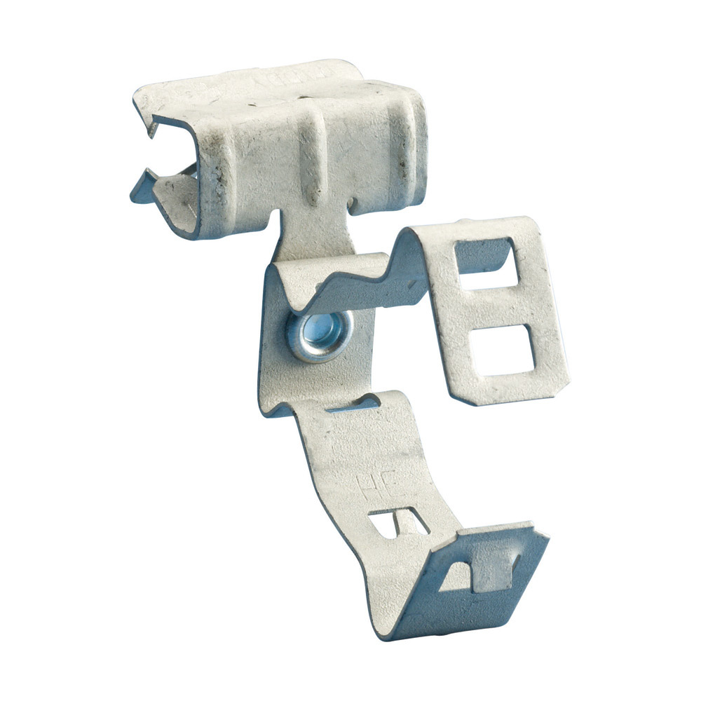 812M24SM H-MSM Snap Close Conduit/Pipe to Flange Clip, 1/2 in, 3/4 in Conduit, 25 lb Load, 0.709 to 1.181 in OD, Spring Steel