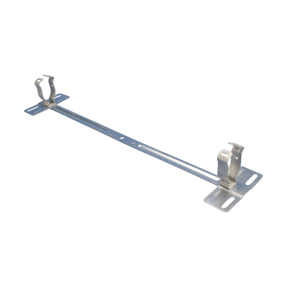 812MB18ACO B18-CO Combination Box/Multiple Conduit Hanger With Conduit Clip and Box Support, 1/2 in, 3/4 in Conduit, Spring Steel