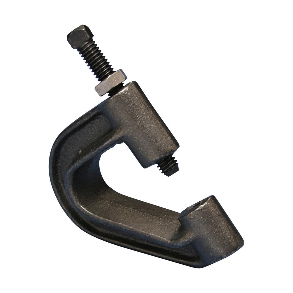 3150037EG Purlin Clamp, 3/8 in Dia Rod, 400 lb Static Load, Cast Iron