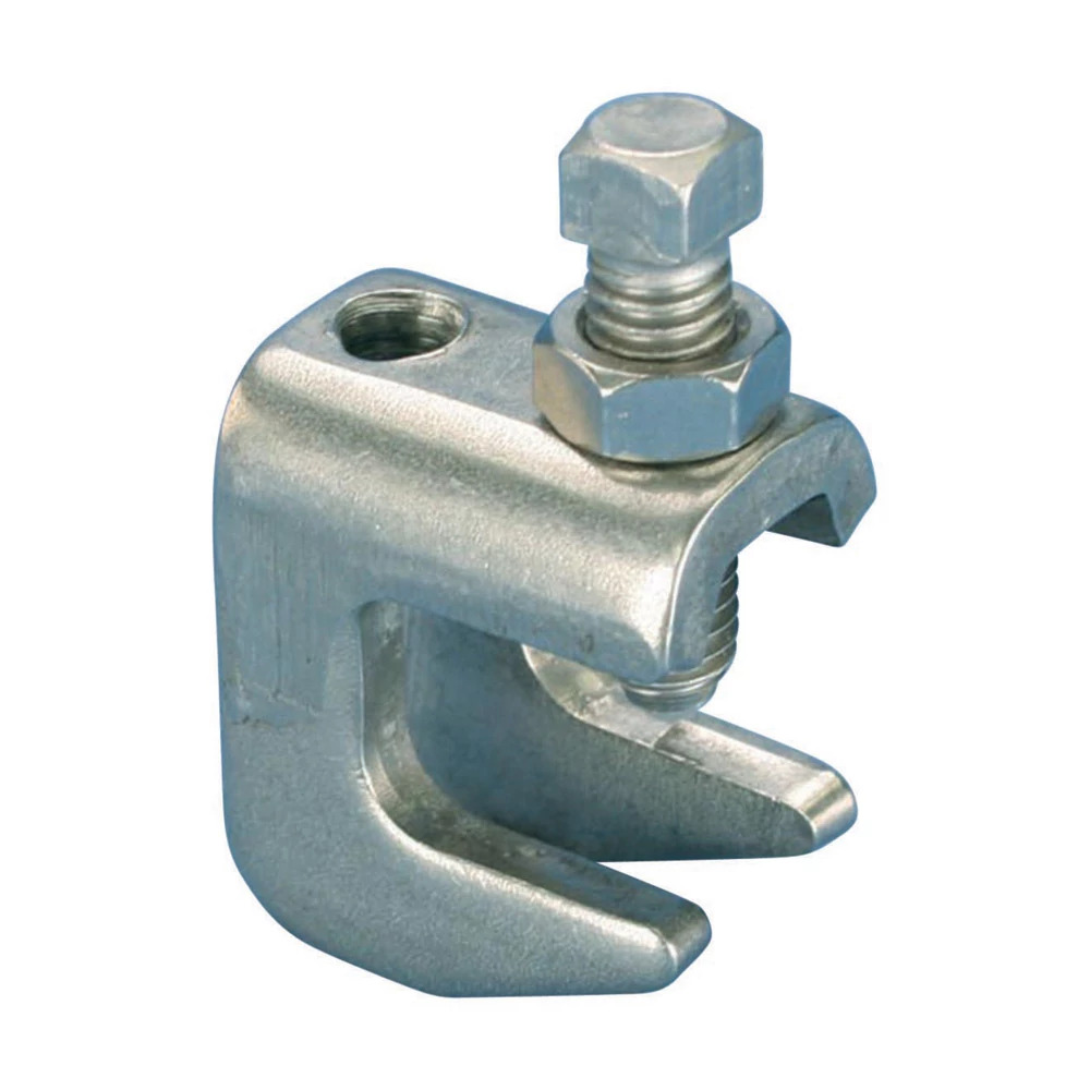 3050037S4 Beam Clamp, 3/8 in Rod, 5/8 in THK Flange, 500 lb Static Load, 304 Stainless Steel