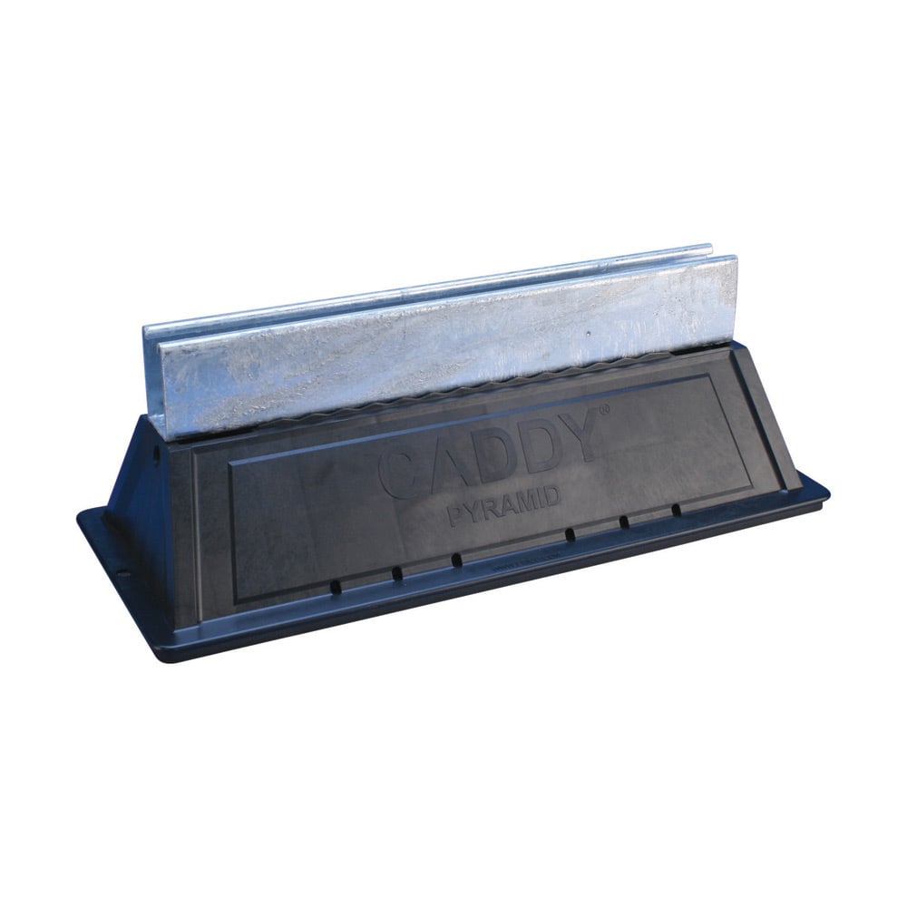 PSF16D Fixed Strut Support, 1500 lb Static Load, Polyethylene/Polypropylene/Steel, Hot Dipped Galvanized