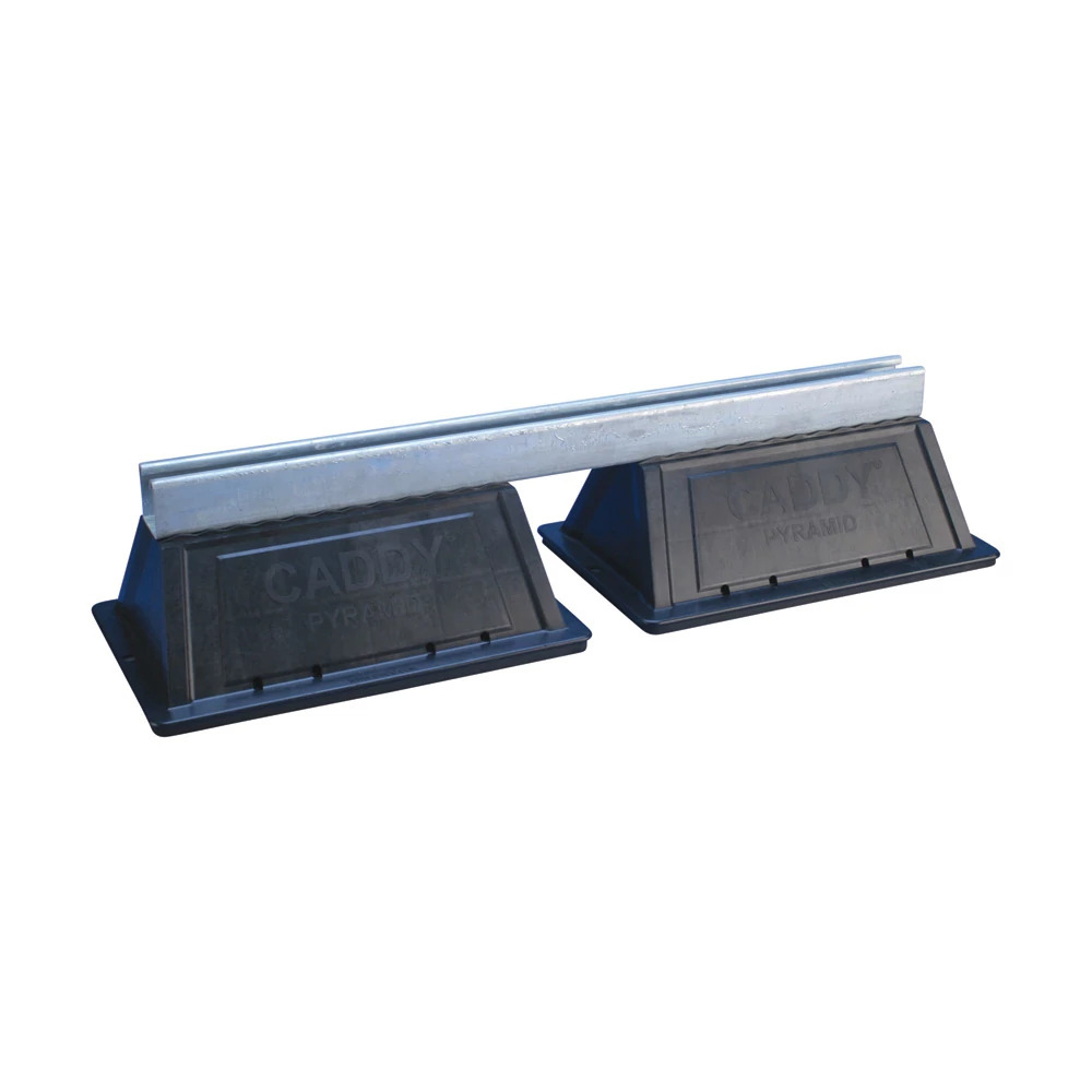 PSB30A Bridge Assembly, 32-1/2 in L x 8 in W, For Use With Pyramid ST Rooftop System, Multiple Pipe Runs, Cable Tray and Air Handling Unit, Polyethylene/Polypropylene/Steel