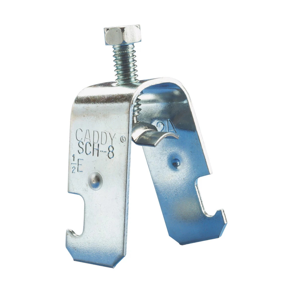 SCH8B SCH2 1-Piece Strut Clamp, 1/2 in Conduit, 200 lb Load, 0.34 to 0.71 in OD, Steel