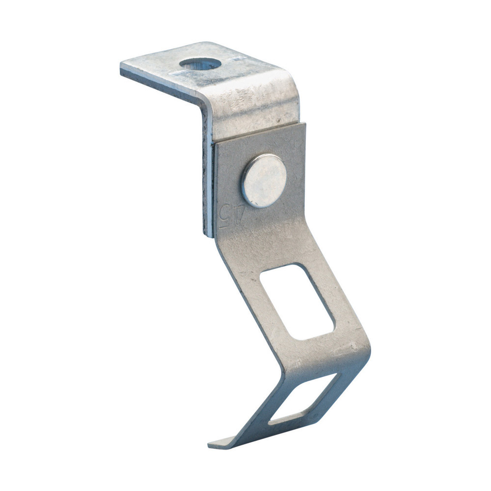 6AB Rod Hanger With Angle Bracket, 160 lb Static Load, Spring Steel/Steel, Caddy Armor/Pre-Galvanized
