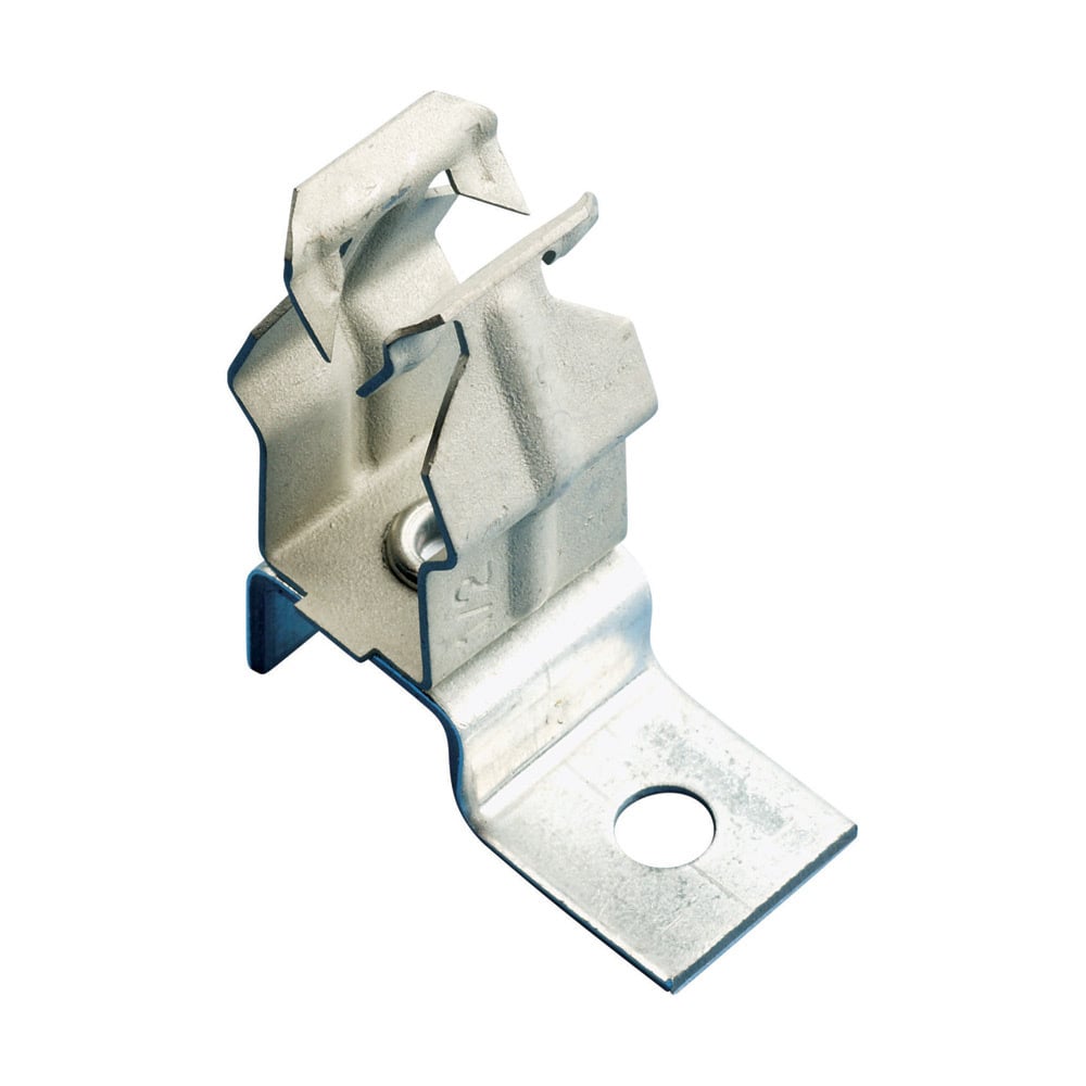 AOL12P Metal Deck Conduit Clamp, 3/4 in, 1/2 in Conduit, 0.866 to 1.181 in OD, Spring Steel/Steel