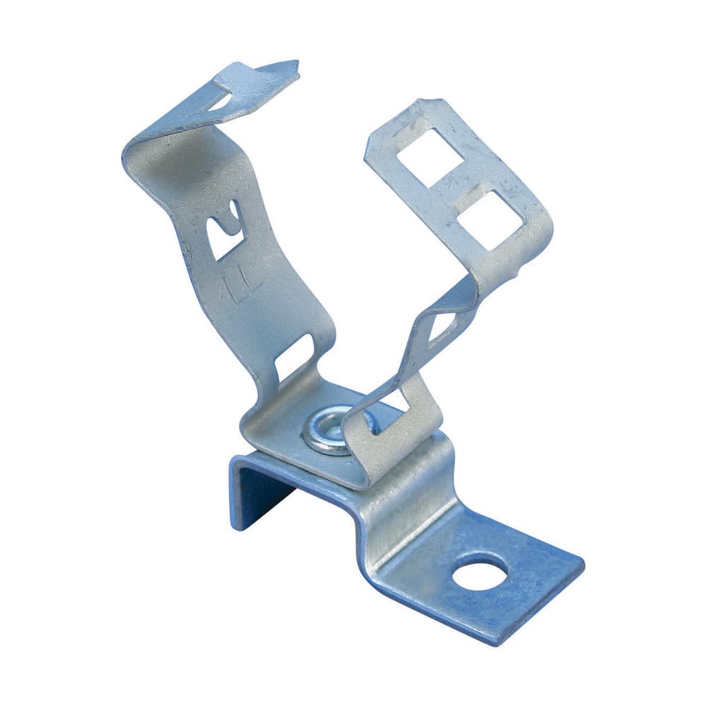 AOL812M Snap Close Metal Deck Conduit Clamp, 1/2 in, 3/4 in Conduit, 0.709 to 1.181 in OD, Spring Steel/Steel