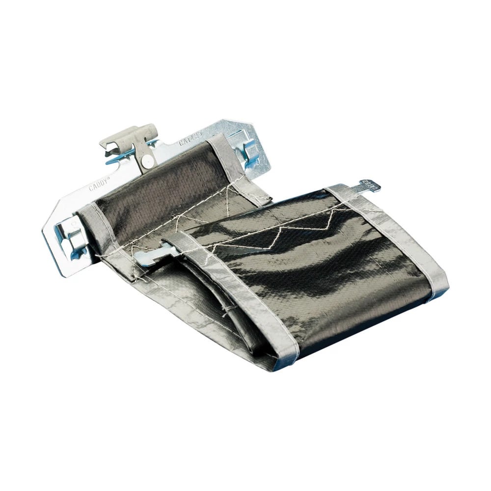 CAT42524SM Adjustable Cable Support With Flange Clip, 4 in, 6 in Dia, For Use With High Performance Data Cable, Cat 5e/6/6A/7 Cable and Fiber Optic Cable, Polyethylene/Spring Steel/Steel, Caddy Armor/Electro-Galvanized
