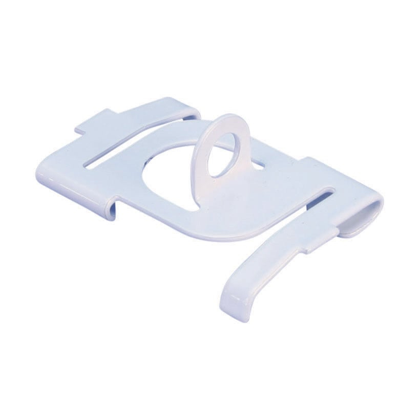 4G16HWH Twist Clip With 90 deg Plain Hole, 15/16 in, 40 lb Load, Spring Steel, Painted