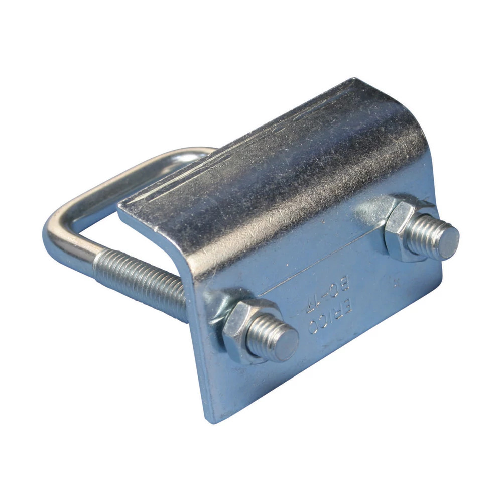 ERISTRUT BC17A000EG Dual Purpose Strut Beam Clamp With U-Bolt and Nut, 13/16 in THK Flange, 1200 lb Static Load, Steel