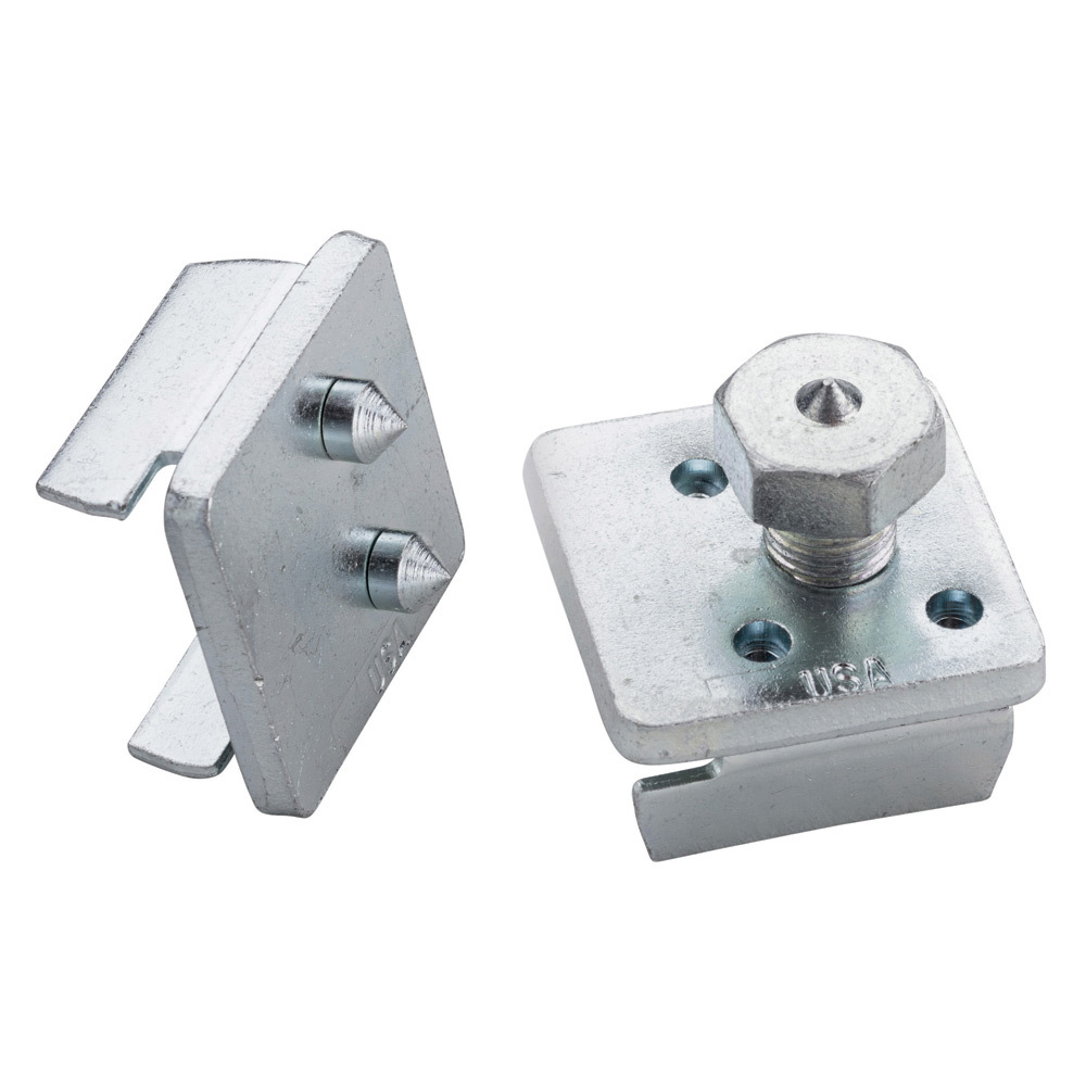 BC23A000EG Internal Strut Beam Clamp With Pointed Head Hex Bolt, 1-5/8 in Channel, 800 lb Static Load, Steel
