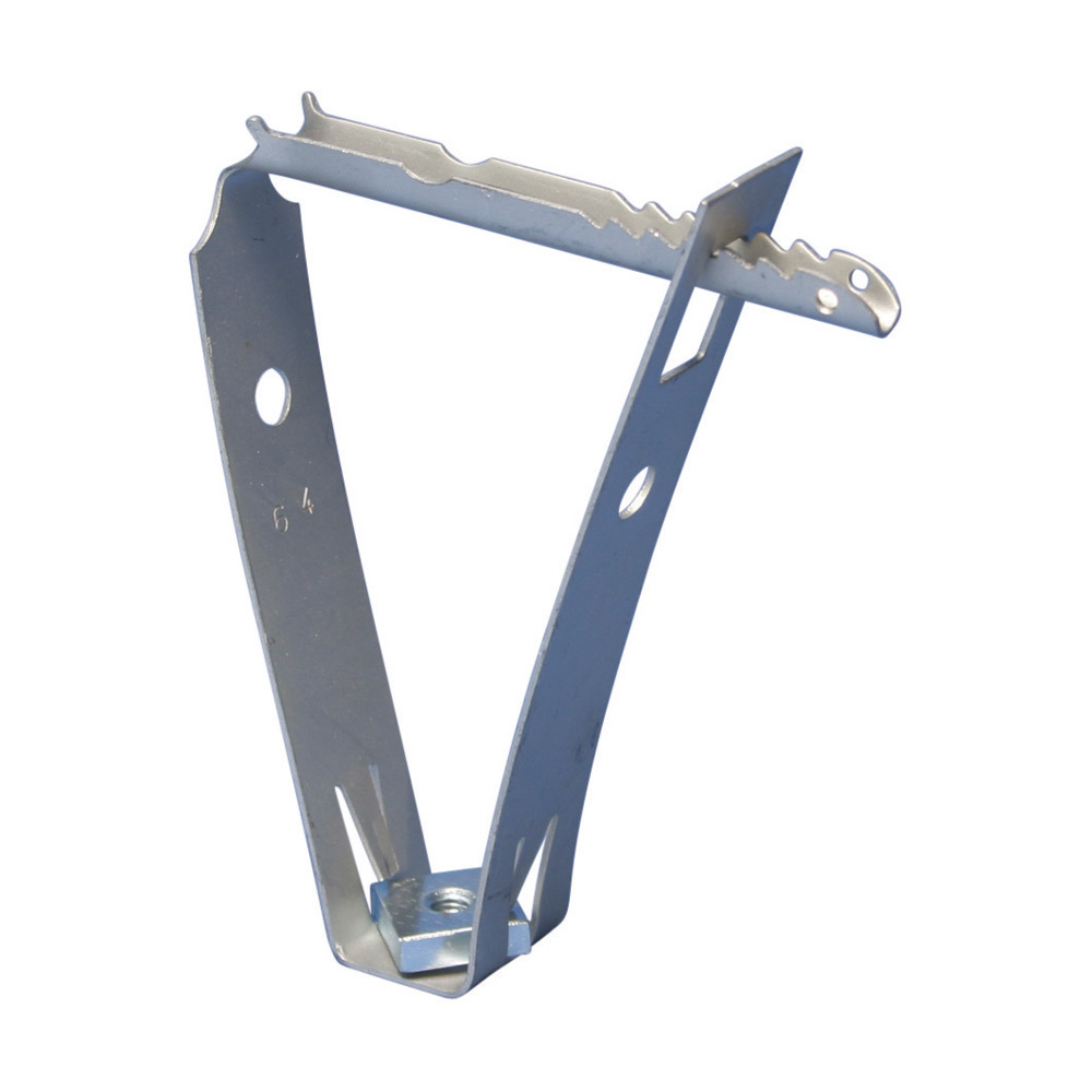TDHT6 Trapezoidal Deck Hanger With 3/8 in Square Nut, 130 to 225 lb Load, Deck Mount, Spring Steel