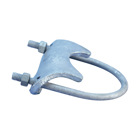 RA Right Angle Pipe and Conduit Clamp, 1/2" Rigid, 1/2" Pipe, 3/4" Max Flange