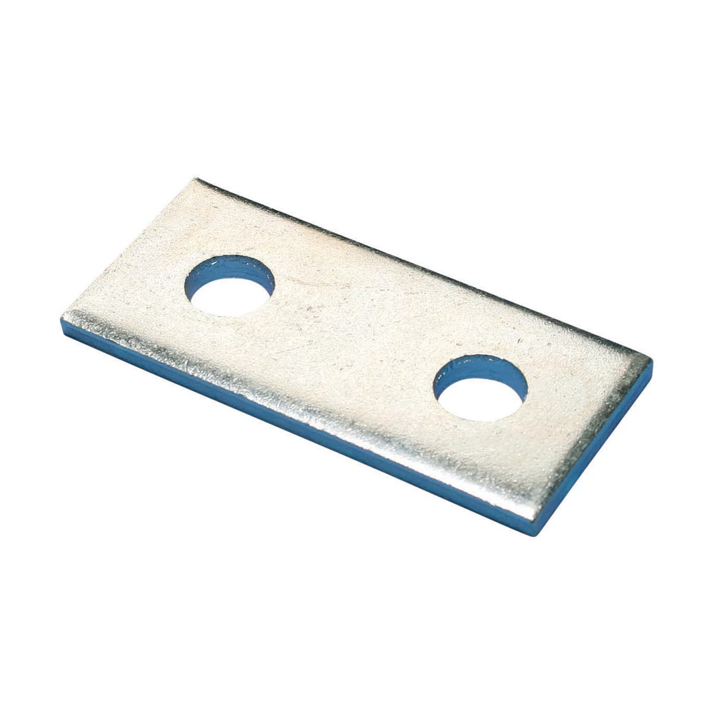 F090000EG Flat Bracket, 2 Holes, 3-1/2 in L x 1/4 in THK, Steel