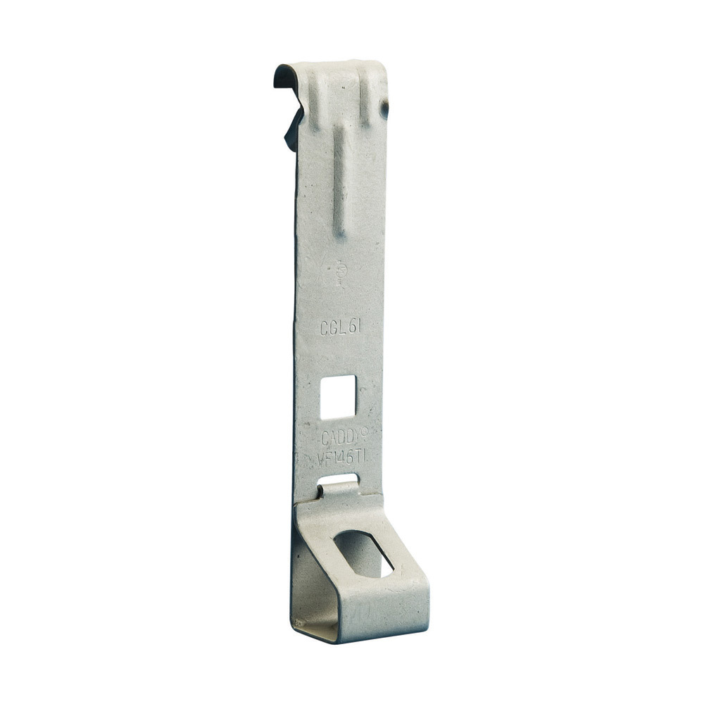 VF146TI VF-TI/T Threaded Rod to C-Purlin Clip, 3/8 in Hole, 1/16 to 1/4 in THK Flange, 160 lb Load, Spring Steel, Caddy Armor
