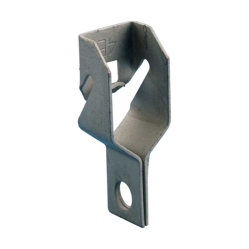122 Wrap Wire Shook Z-Purlin Clip, 1/4 in Hole, 1/16 in THK Flange, 100 lb Load, Spring Steel, Caddy Armor