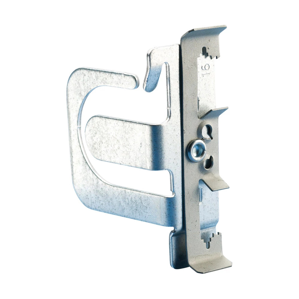 MCS1006Z MC/AC Cable Support Bracket With Rod/Wire Clip, Clip-Fit Mount, Steel, Electro-Galvanized