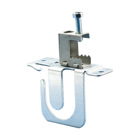 MC/AC Cable Support Bracket with Spring Steel Beam Clamp, 14-3 to 10-2 MC/AC, 8 Cable, 1/8"?1/2" Flange