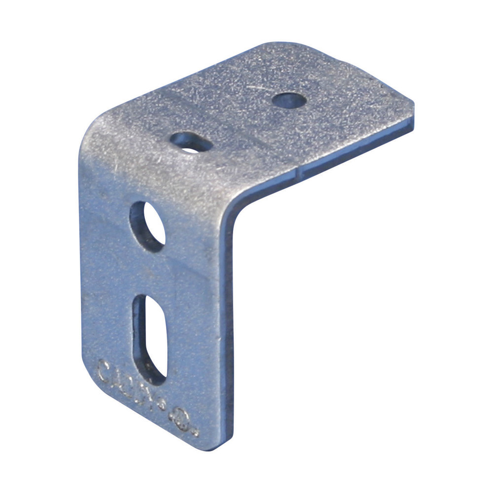 SLAFAB3 90 deg Angle Bracket With Oblong Hole, 200 lb Holding, Steel, Pre-Galvanized