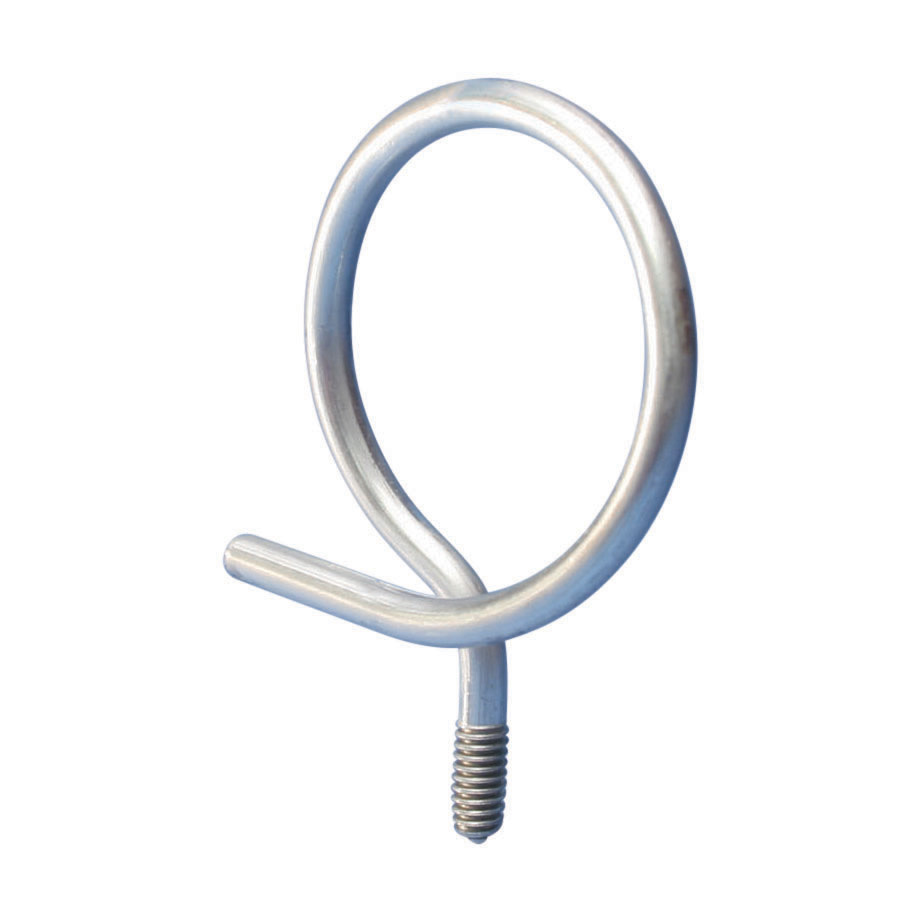 4BRT32 Threaded Bridle Ring, 2 in Dia Ring, Steel, Electro-Galvanized
