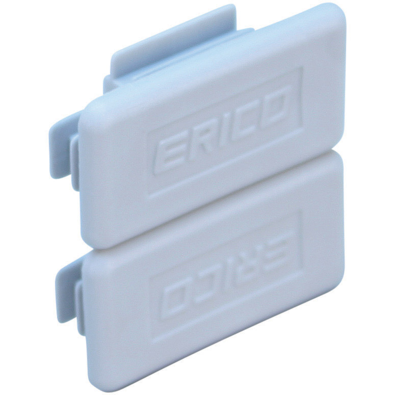 ADK421GY Strut End Cap, 1-5/8 in W, For Use With ERISTRUT 1-5/8 x 1-5/8 in Type A and 13/16 x 1-5/8 in Type C-Channel, Polyethylene