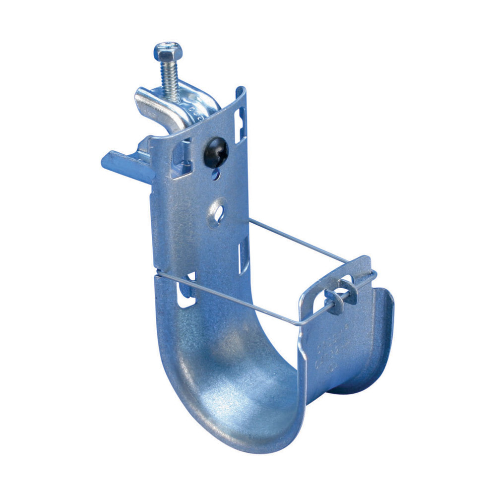 CAT32HPBC200 CAT HP J-Hook With BC200 Beam Clamp, 2 in Dia, 60 lb Static Load, For Use With High Performance Cable Support System, Steel