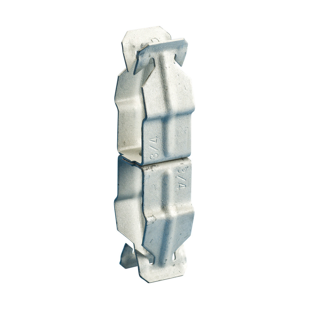 Push In Conduit to Conduit Clamp, 1/2" EMT1, 1" EMT2, 3/4" Rigid2, 0.709"0.866" OD1, 1.18"1.378" OD2